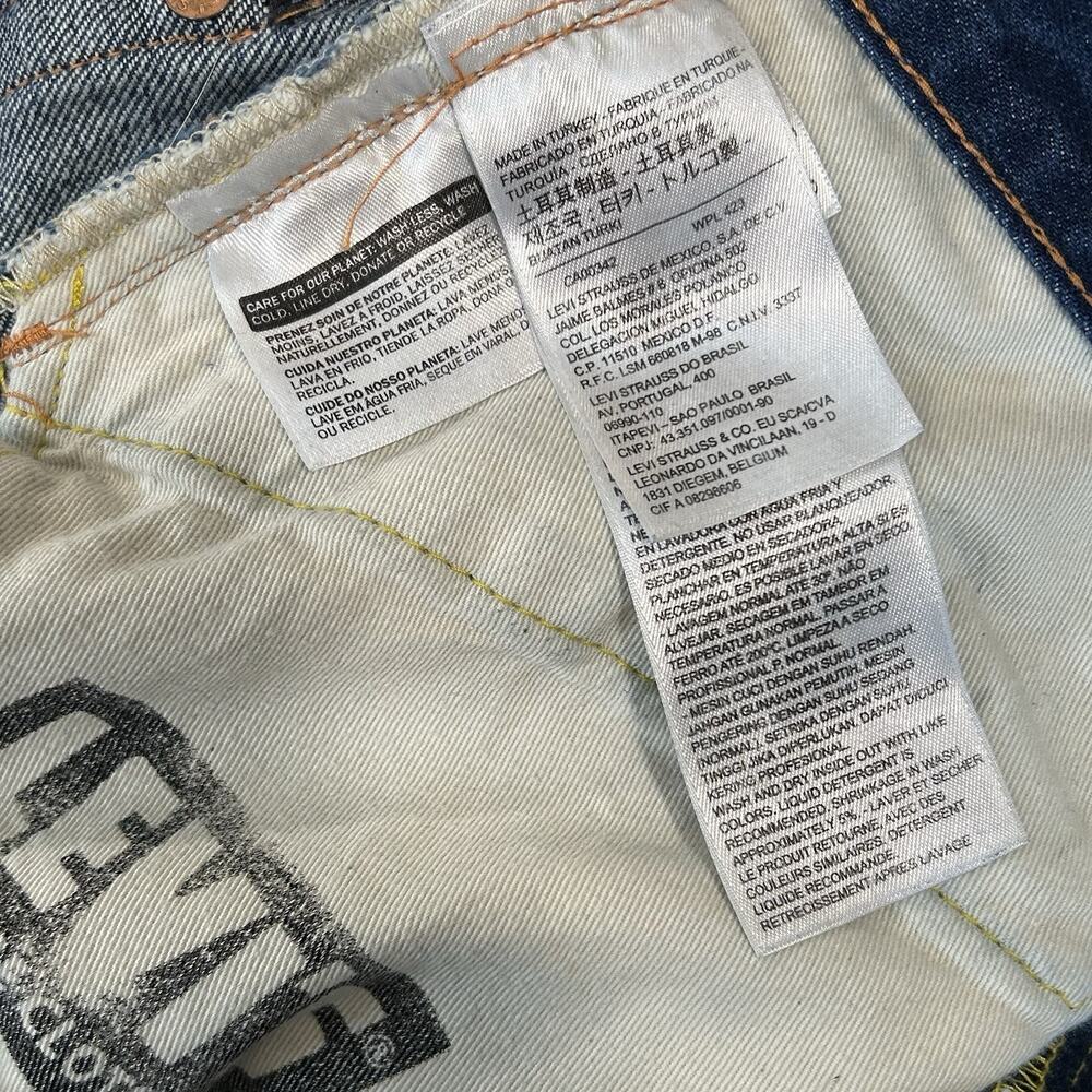 Levis Vintage Clothing 701 - 1950 Model Selvedge Denim Jeans Size 25x25 - Picture 6 of 11